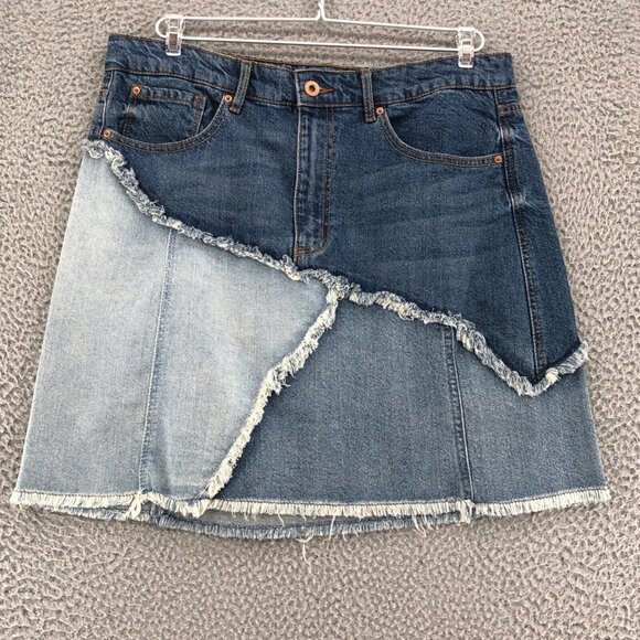 Ella Moss Blue Denim Mini Skirt - Picture 3 of 12